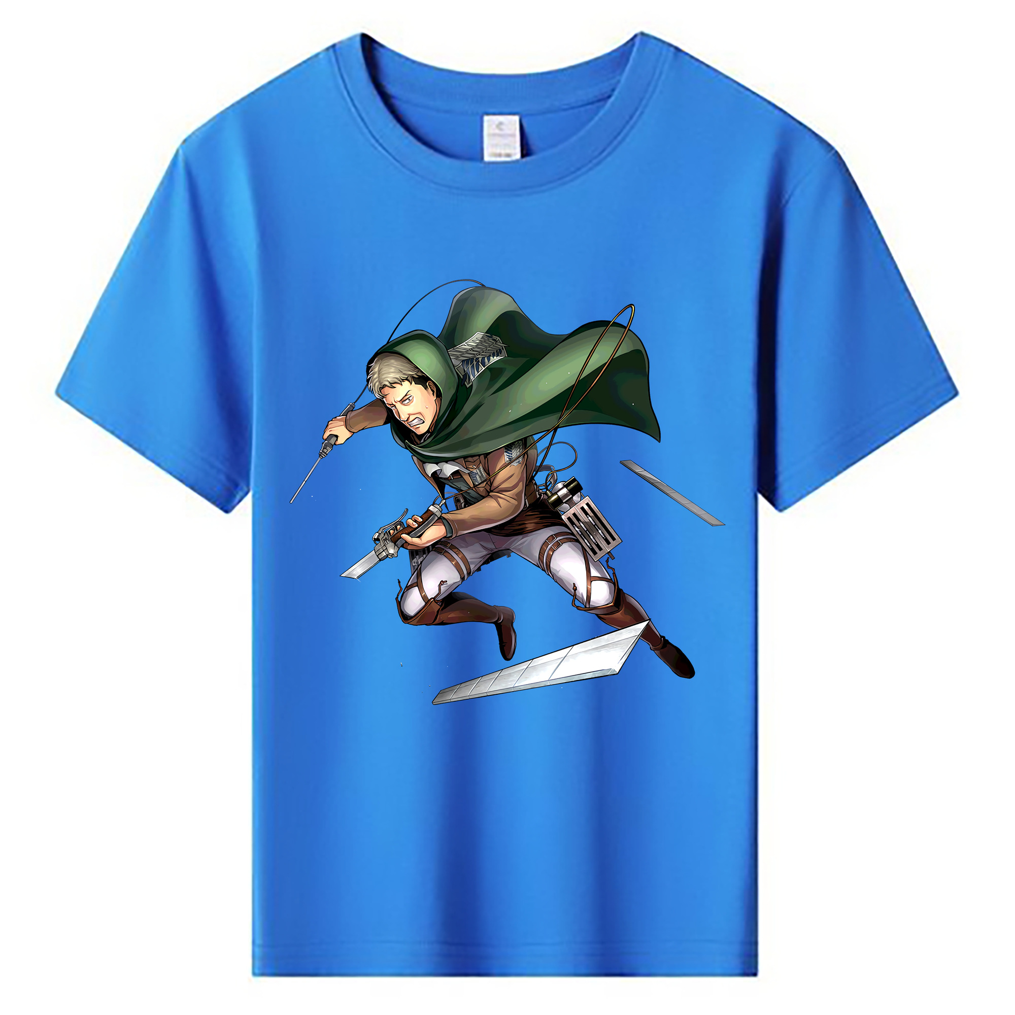 （画像用） 進撃の巨人 Attack on Titan 綿100％キッズTシャツ（フロントプリント）